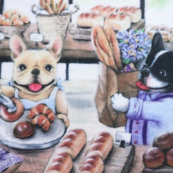 彩繪法鬥Bruni and Gumby's絨毛地墊｜地毯 ｜寵物墊【幸福麵包店】 第4張的照片