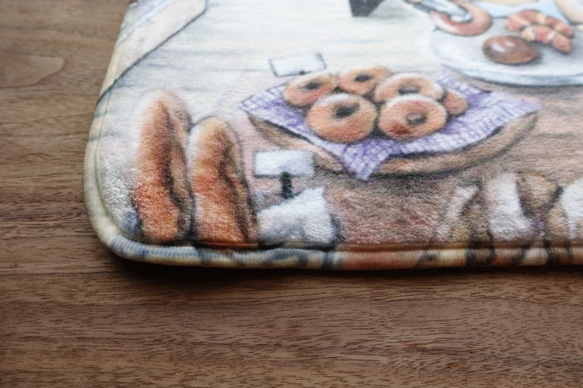 彩繪法鬥Bruni and Gumby's絨毛地墊｜地毯 ｜寵物墊【幸福麵包店】 第5張的照片