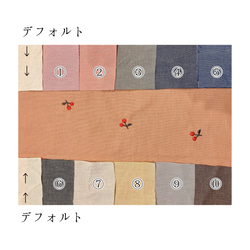 【単品購入】サクランボ刺繍が可愛いレッスンバッグまたはシューズバッグ 5枚目の画像
