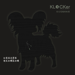 KLOCKer 手工木作掛鐘 [ 歡樂動物園 - 蝴蝶犬 ] 第5張的照片