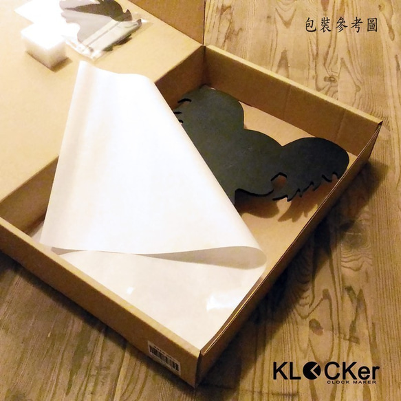 KLOCKer 手工木作掛鐘 [ 歡樂動物園 - 蝴蝶犬 ] 第4張的照片