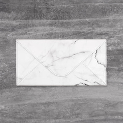 霜降りエンベロープトラベル財布（白） 2枚目の画像