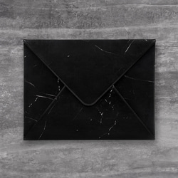 A4 大理石紋信封包（黑） 第2張的照片