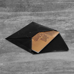 A4 大理石紋信封包（黑） 第4張的照片