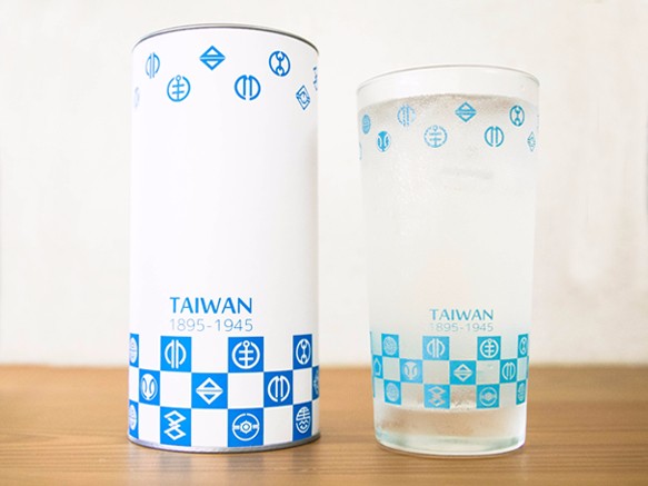 台湾市章のガラスコップ（第2弾）－花浅葱(はなあさぎ) 1枚目の画像