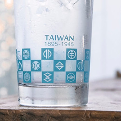 台湾市章のガラスコップ（第2弾）－花浅葱(はなあさぎ) 3枚目の画像
