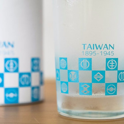 台湾市章のガラスコップ（第2弾）－花浅葱(はなあさぎ) 2枚目の画像