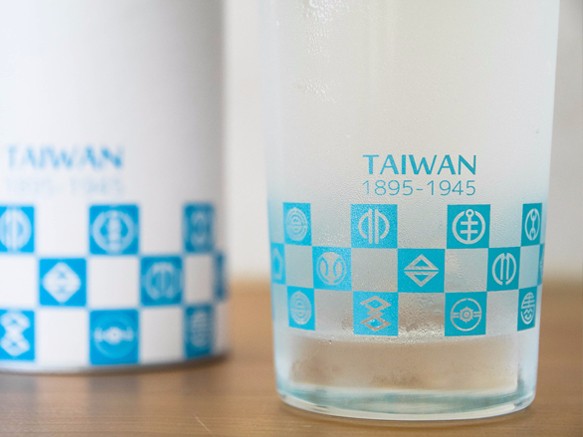 台湾市章のガラスコップ（第2弾）－花浅葱(はなあさぎ) 2枚目の画像