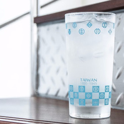台湾市章のガラスコップ（第2弾）－花浅葱(はなあさぎ) 4枚目の画像