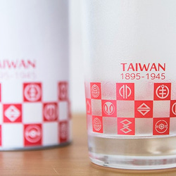 台湾市章のガラスコップ（第2弾）－紅絹(もみ) 4枚目の画像
