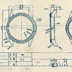 台文字紋記念腕時計（シルバー） 6枚目の画像