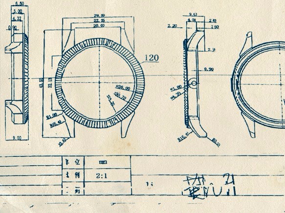 台文字紋記念腕時計（シルバー） 6枚目の画像