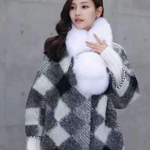 オフホワイト】成人式 フォックスファー マフラー リアルファー 毛皮  