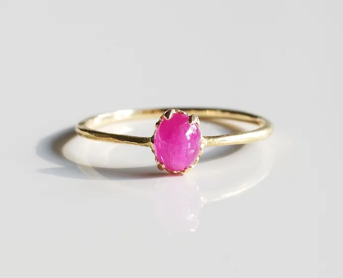 K18 ルビーリング