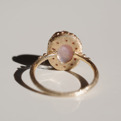 Rutile Quartz×Pink Opal Ring　ルチルクオーツ×ピンクオパールリング 4枚目の画像