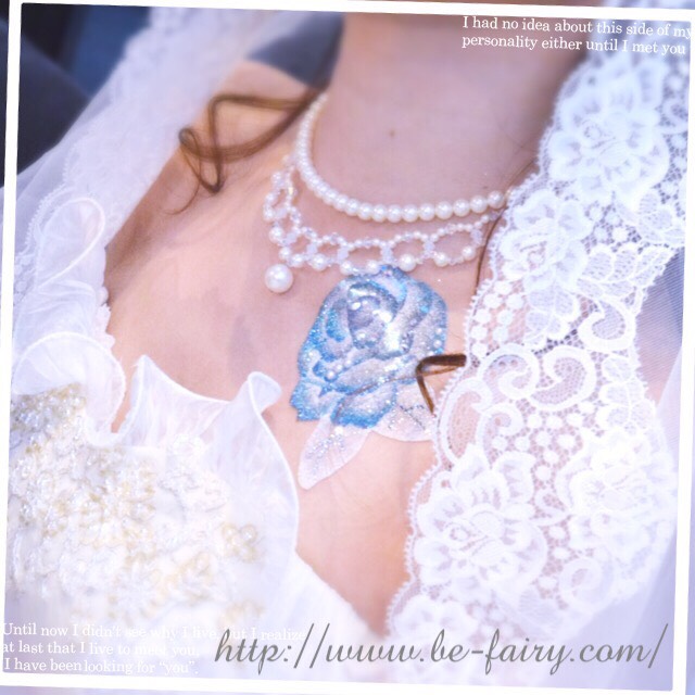 薔薇のウェディングボディージュエリー