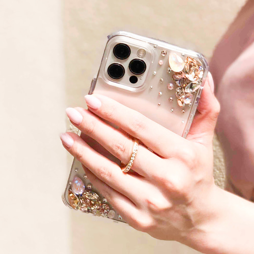 iPhone17pro,Max16,15他クリアダスティピンクベージュオーロラ