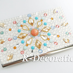 送料込☆スワロフスキーデコレーション モロッコ風 名刺ケース 名刺