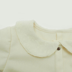 毛蕾絲圓領襯衫 - 白色聖誕 8 折優惠 第5張的照片