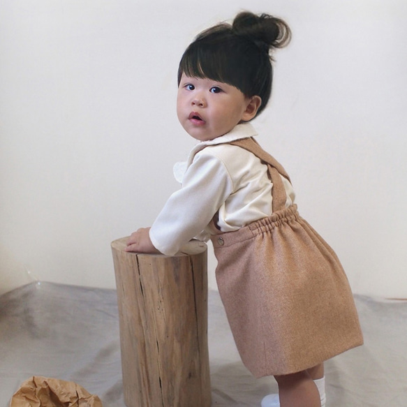 Wool Overalls Skirt 2枚目の画像