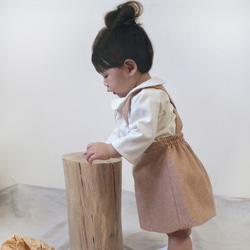 Wool Overalls Skirt 4枚目の画像