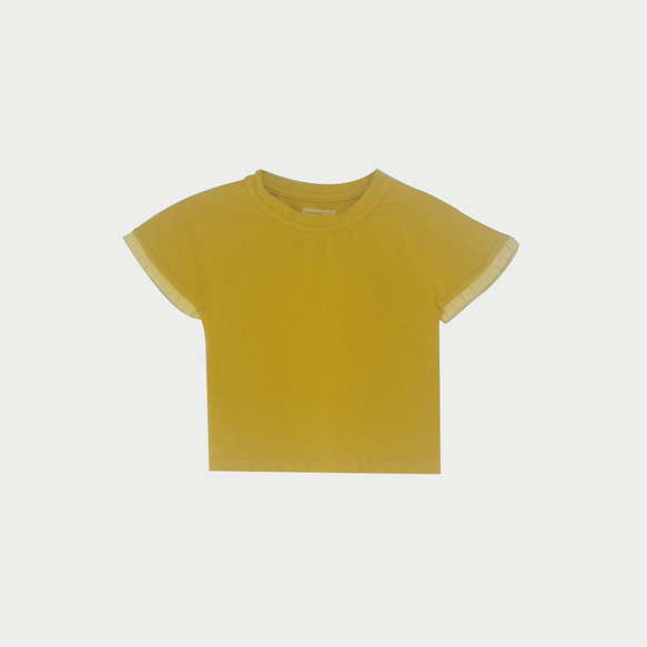 Back Wings Cotton T-shirt (Yellow) 1枚目の画像