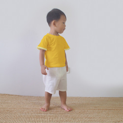 Back Wings Cotton T-shirt (Yellow) 4枚目の画像