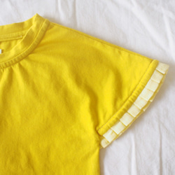 Back Wings Cotton T-shirt (Yellow) 6枚目の画像