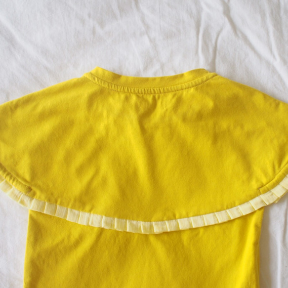 Back Wings Cotton T-shirt (Yellow) 7枚目の画像