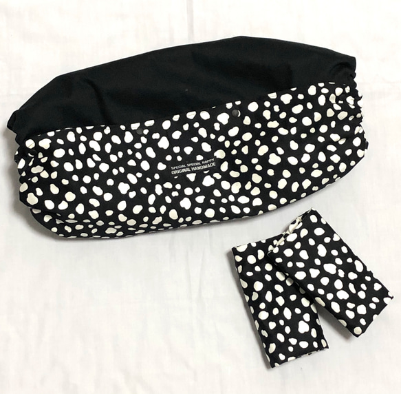 ハンドメイド よだれカバーダルメシアン柄