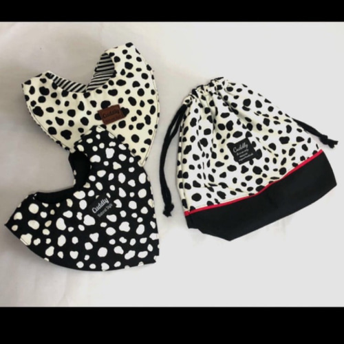 ハンドメイド よだれカバーダルメシアン柄