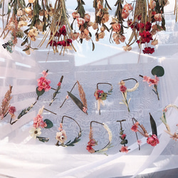 【特集掲載】［ピンク］HAPPY WEDDING ウェディングガーランド 結婚式 7枚目の画像