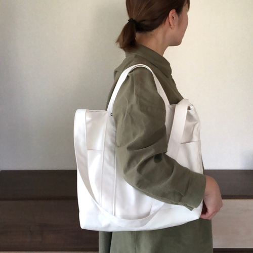 ほっしー♡*♡*♡　帆布の巾着トートバッグ　ジョリーフルール ほっしー♡*♡*♡ 帆布の巾着トートバッグ ジョリーフルール