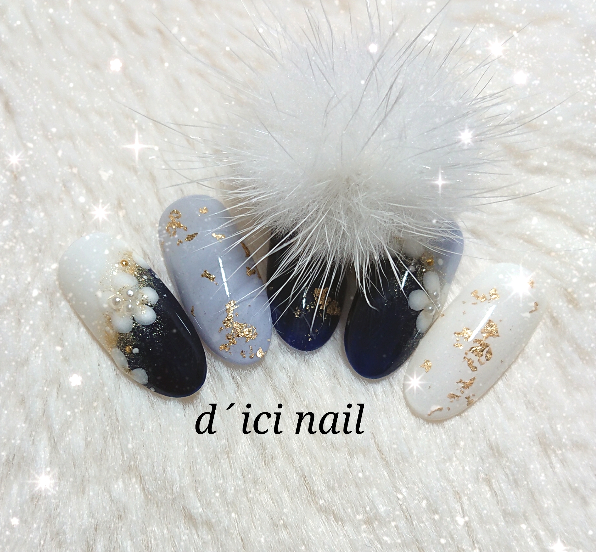 送料無料！ハートケース付き 和柄ネイルチップ お正月 成人式 入学式 卒業式 七五三