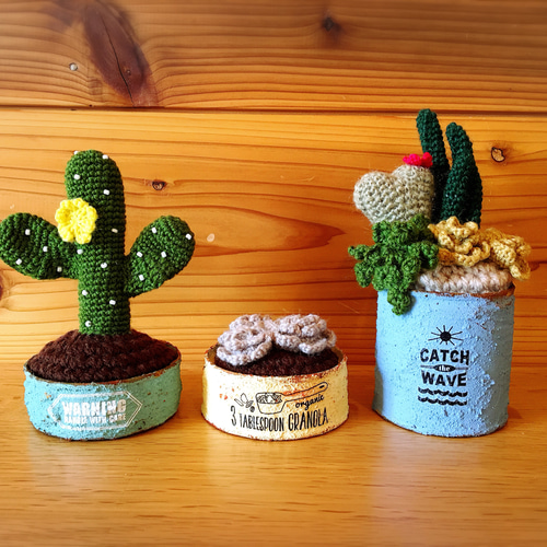 送料無料※ ♡かぎ針編みのサボテン&多肉植物♡ あみぐるみ mikke 通販