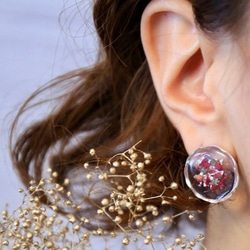 レトロローズ[silver]　pierce/earring 2枚目の画像