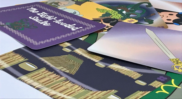 日英バイリンガル　古事記　日本神話　カードセット　絵本　第４巻「やまたのおろち」 3枚目の画像