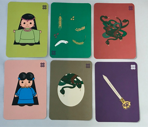 日英バイリンガル　古事記　日本神話　カードセット　絵本　第４巻「やまたのおろち」 6枚目の画像