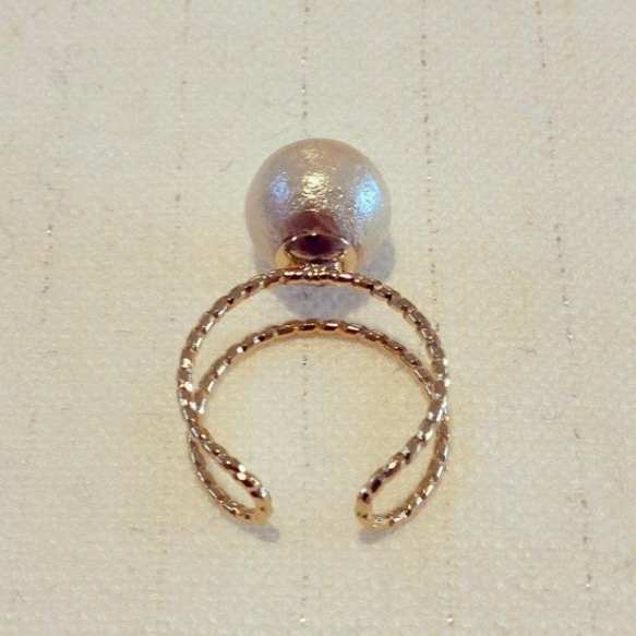 Cotton pearl ring 8mm 2枚目の画像