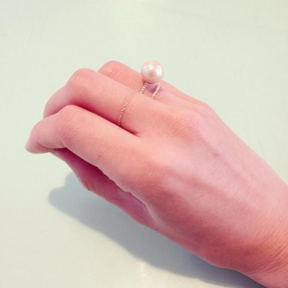 Cotton pearl ring 10mm 3枚目の画像