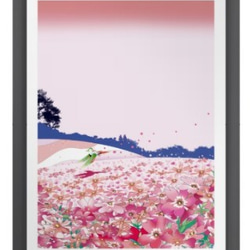 「芝桜の丘」A4シート販売額装イメージ 1枚目の画像