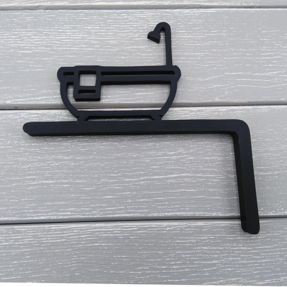 バスルームサイン　Ｌ型フレーム　（バスルームサイン　バスルームマーク　突き出しタイプ） 4枚目の画像