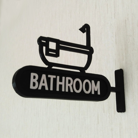 浴室標誌（浴室標誌浴室標誌突出型） 第3張的照片