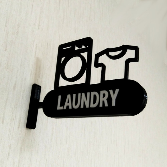 洗衣房標識牌（laundry room sign laundry room mark 凸出型） 第3張的照片