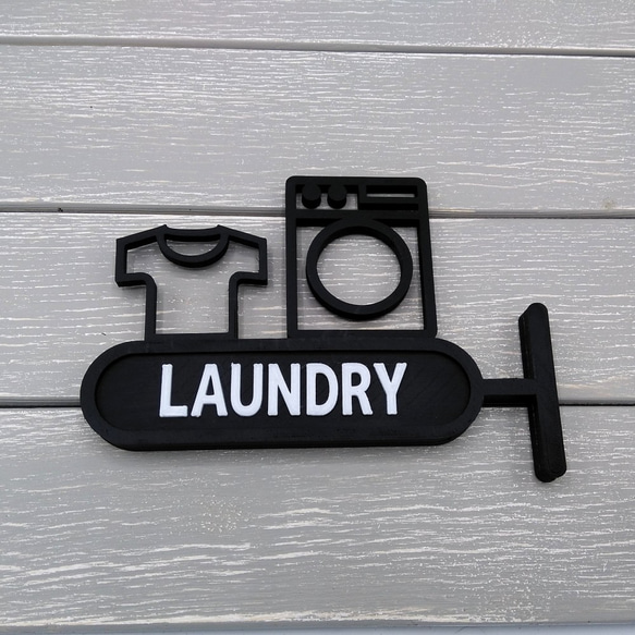 洗衣房標識牌（laundry room sign laundry room mark 凸出型） 第7張的照片