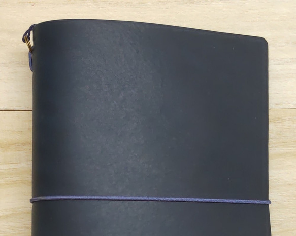 B7パスポートサイズの本革手帳カバー 色：アマゾニアネイビー/カバーのみ/B7C-ANV0001 3枚目の画像