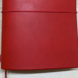B7パスポートサイズの本革手帳カバー 色：ブルガロレッド/カバーのみ/B7C-BGR0001 4枚目の画像
