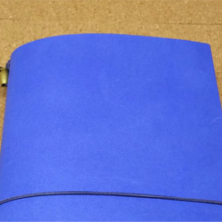 測量野帳専用の本革カバー 色：コバルトブルー【カバーのみ】FNC-MCB0001【送料無料】 6枚目の画像