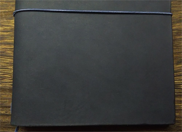 A6文庫サイズ本革手帳カバー 色：紺【カバーのみ】A6C-KBL0008【送料無料】 4枚目の画像