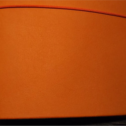 B7パスポートサイズの本革手帳カバー 色：オレンジ【カバーのみ】B7C-MOR0003【送料無料】 4枚目の画像